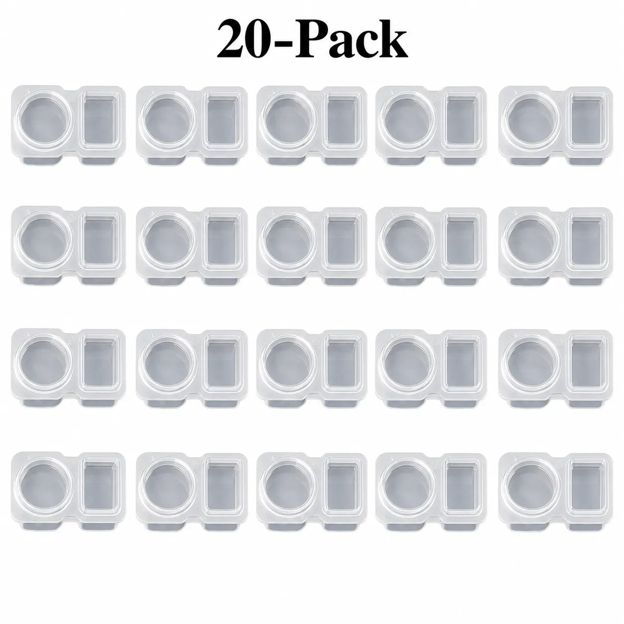 Twenty pack arranged as four rows of five