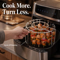 360° Even-Heat Stainless Steel Skewer Rack