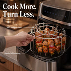 360° Even-Heat Stainless Steel Skewer Rack