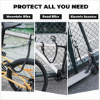 Flexible Chain Lock for Bikes, Scooters & Helmets