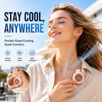❄️ Portable Silent Mini Bladeless Clip-On Fan