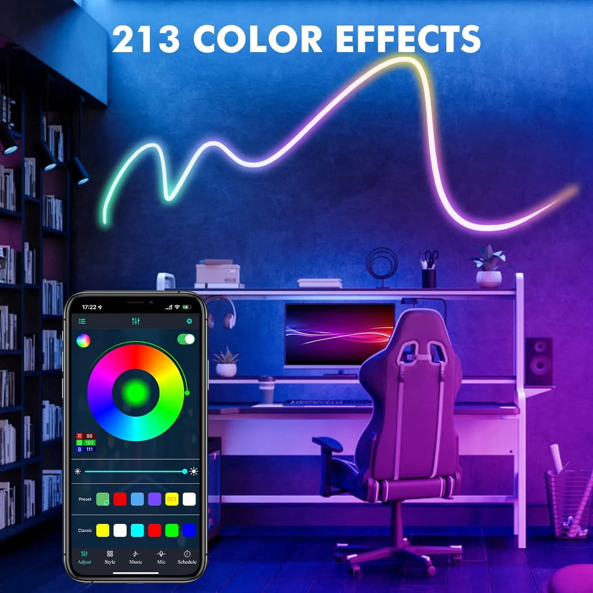 LED light strip RGB with IC neon light strip