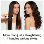 ✨ Wireless LCD Rechargeable Hair Straightener Brush