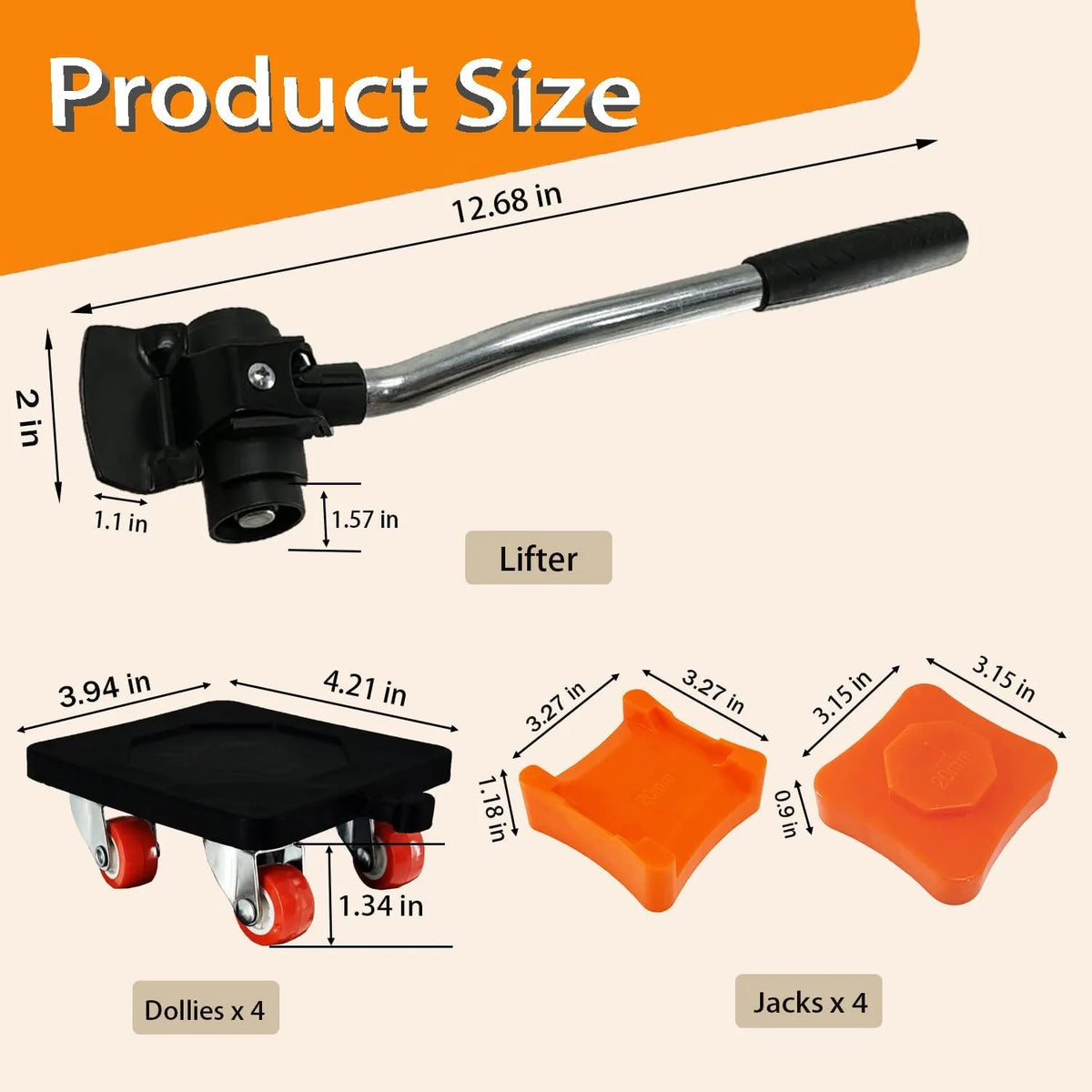 Furniture Movers with 360° Rotation Casters