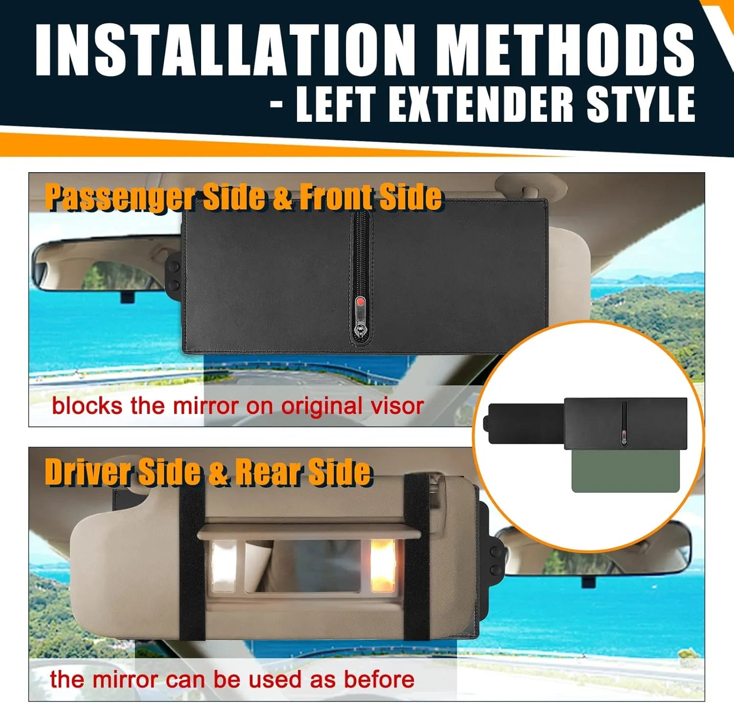 Polarized Car Sun Visor Extension