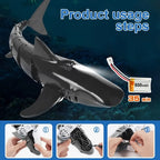 🦈💦2.4G Remote Control Shark Toy – Realistic Swimming RC Shark for Kids