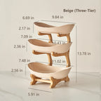 🍓2-Tier / 3-Tier Vertical Fruit Storage Rack (Includes Stand）: Easy Access & More Space for Your Kitchen