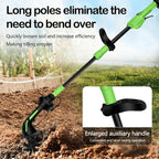 2-in-1 Cordless Tiller & Cultivator with Extension Pole