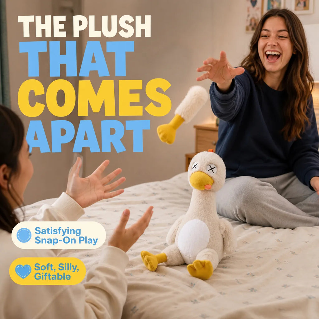 Detachable Magnetic Chicken Plush – Pull-Apart Stress-Relief Toy