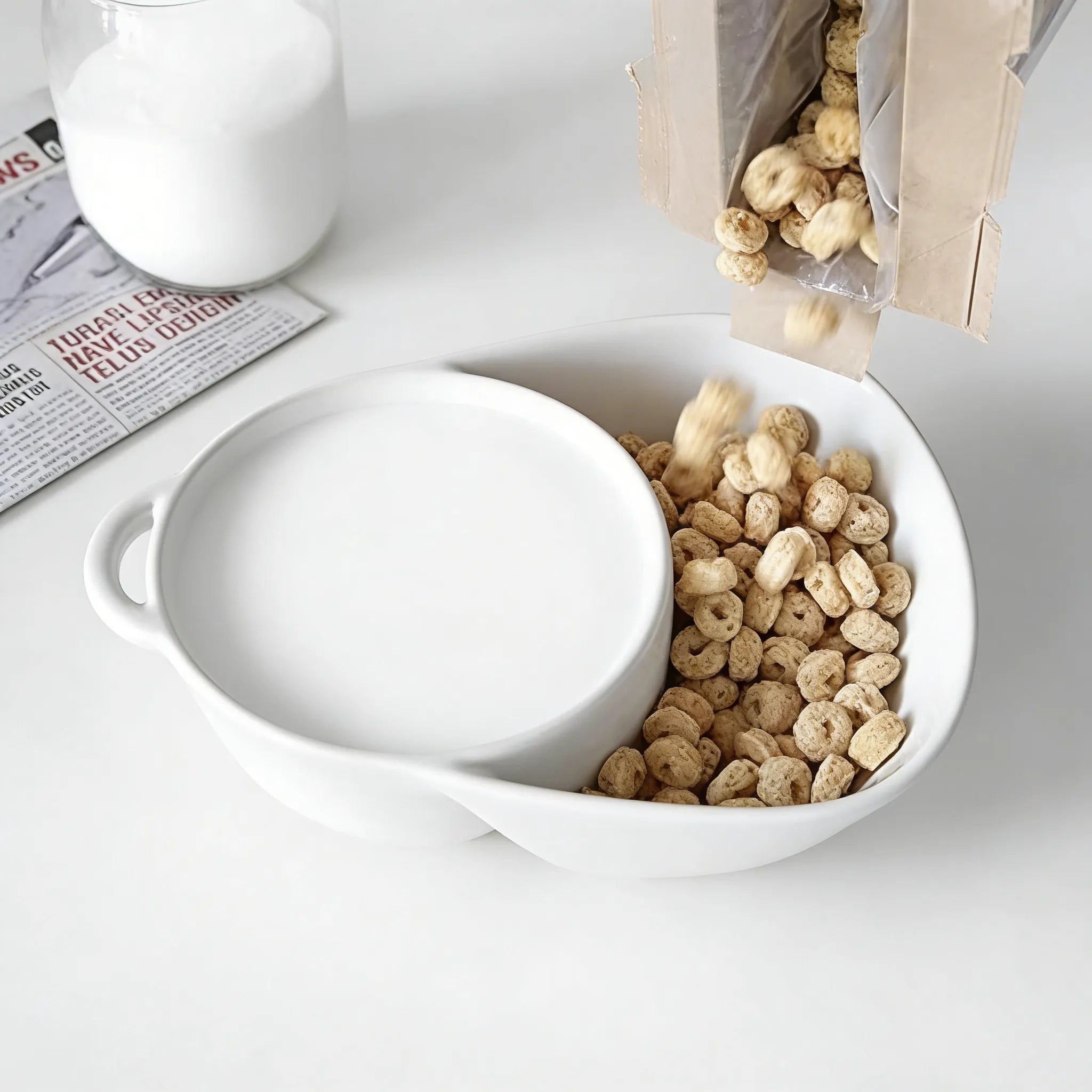 🥣 Chip & Dip Bowl Set — Anti-Soggy Cereal & Multi-Use Serving Bowl