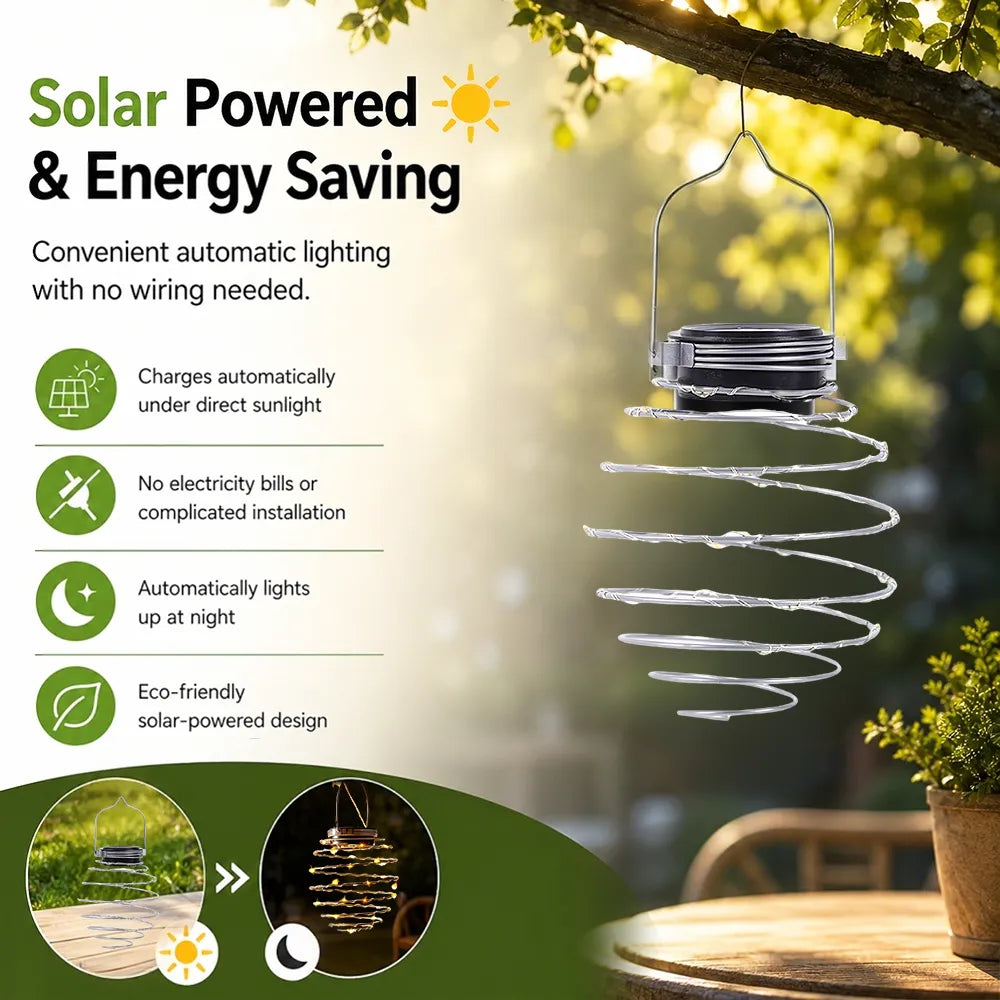 4-Pack Outdoor Solar Pendant Lights ✨🌙