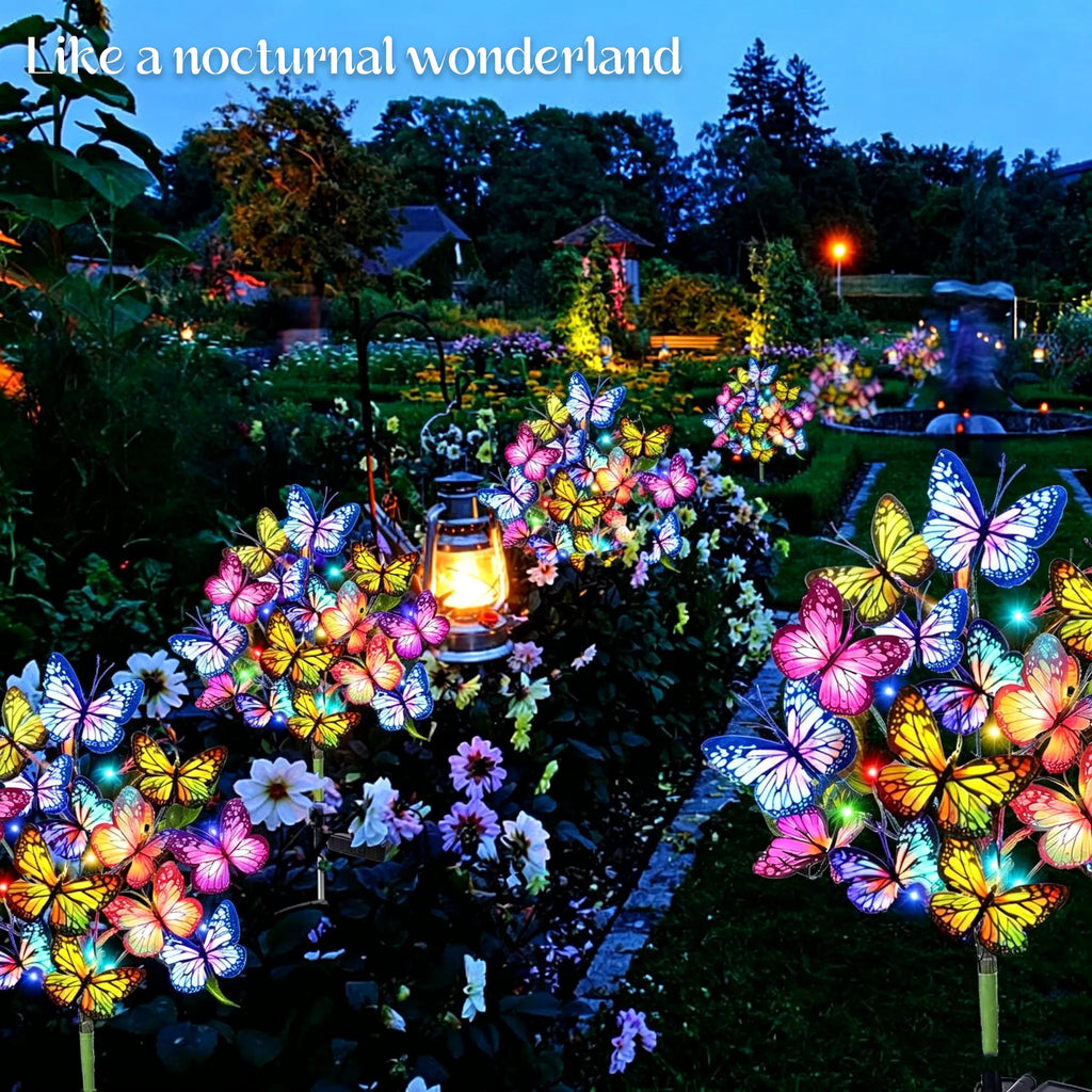 🦋 Solar Butterfly Garden Lights