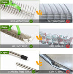 wide metal weed rake