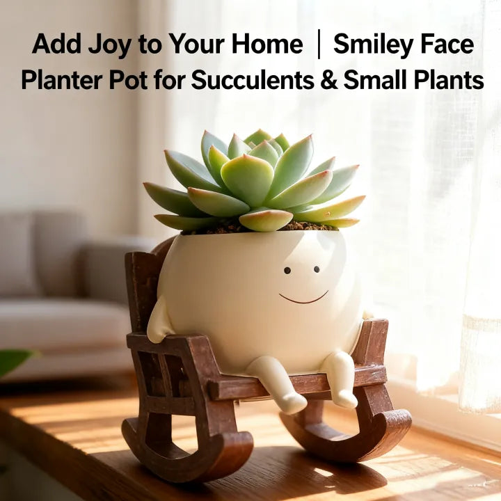 🌼 Smiley Face Planter Pot – Add a Touch of Joy to Your Space