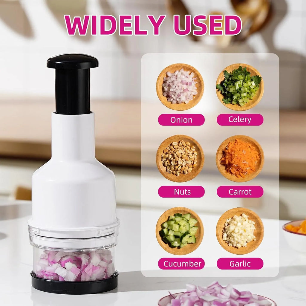 Press-Down Enclosed Food Chopper