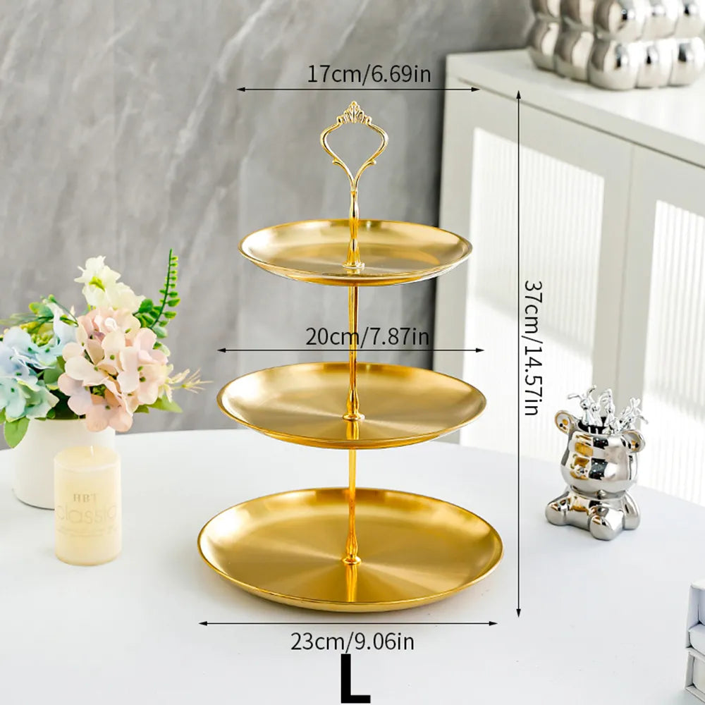 🍰 Stainless Steel Dessert Tower Stand