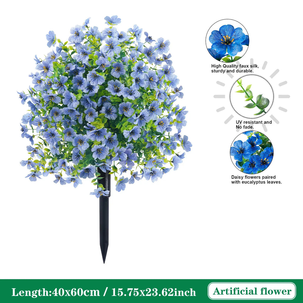 🌼 Artificial Daisy & Eucalyptus Floral Stems