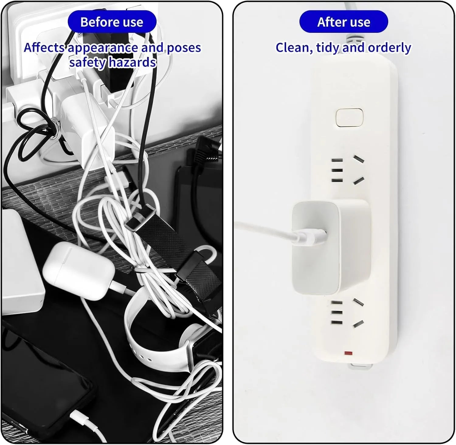 Adhesive Power Strip Mounts — 2-Pack