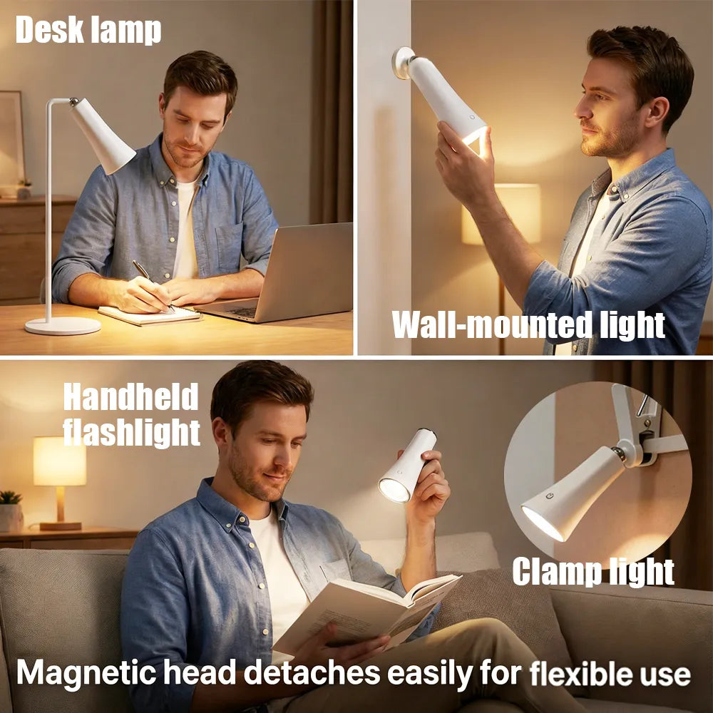 💡 4-in-1 Magnetic Desk Lamp