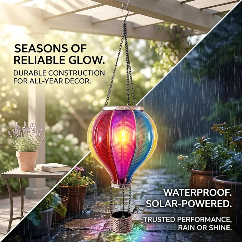 🎈 Hot Air Balloon Solar Lantern
