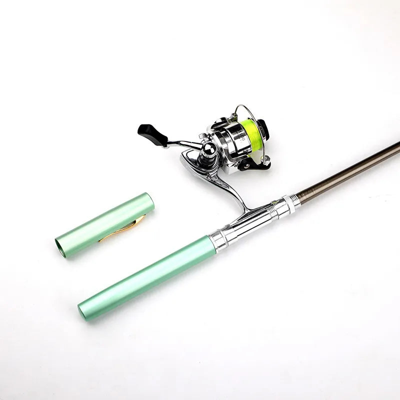 Portable Pen-Shaped Fishing Rod Combo Set with Telescopic Reel – Lightweight & Compact Fishing Gear