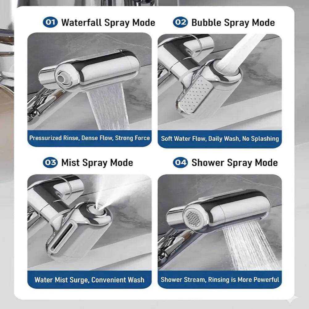 🚿 4-in-1 Faucet Extender – Upgrade Your Sink Instantly