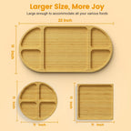 🧀 Bamboo Charcuterie Board Set