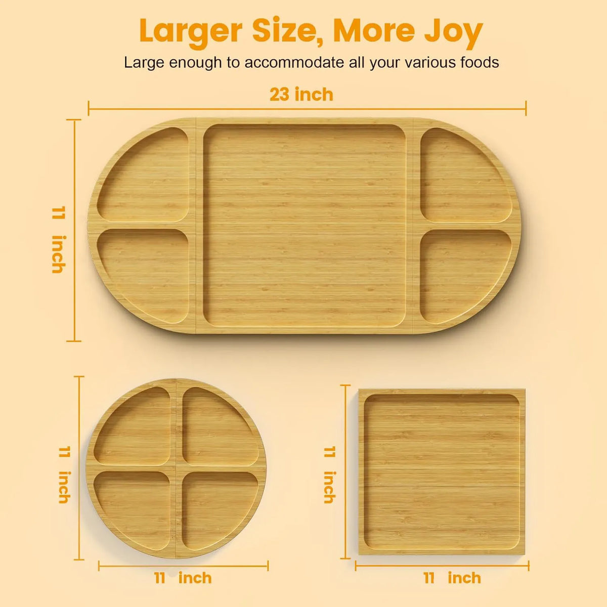 🧀 Bamboo Charcuterie Board Set