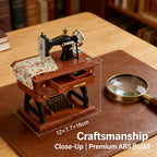 Mini Sewing Machine Clockwork Music Box🧵✨