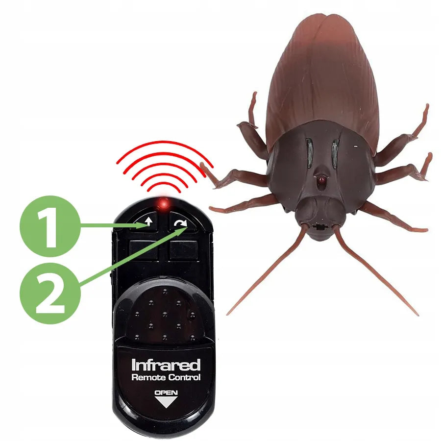 🔥Remote Control Cockroach Toy – Realistic Moving Fun for All Ages