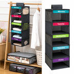 5-Day Hanging Closet Organizer