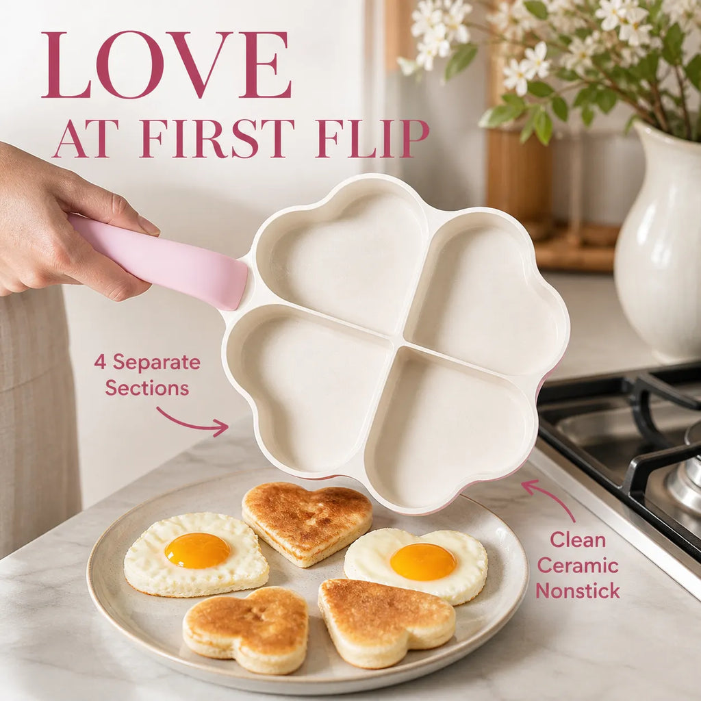 Four-Heart Nonstick Breakfast Pan