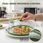 🍽️ Microwave Splatter Cover with Steam Vent