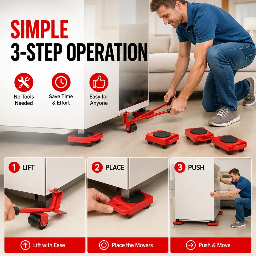 🛠️ Furniture Lift Mover Tool Set
