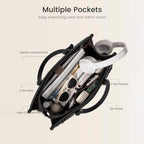 🖤Large capacity insulated handbag, can hold a laptop and lunchbox