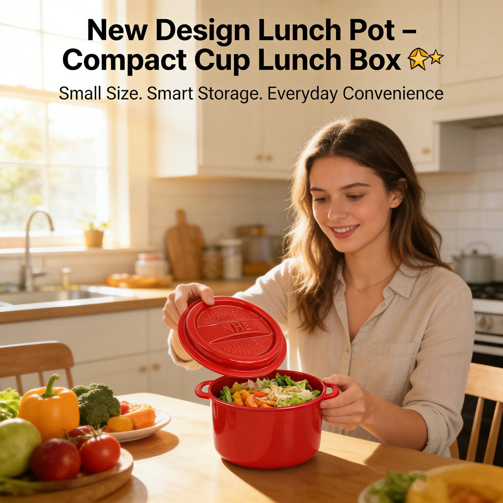 New Design Lunch Pot – Compact Cup Lunch Box 🍱✨