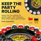 🎰 Shot Glass Roulette Drinking Game Set – Casino Style Party Game