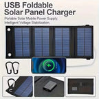 ☀️ Foldable 10W Solar Charger Panel with USB Output
