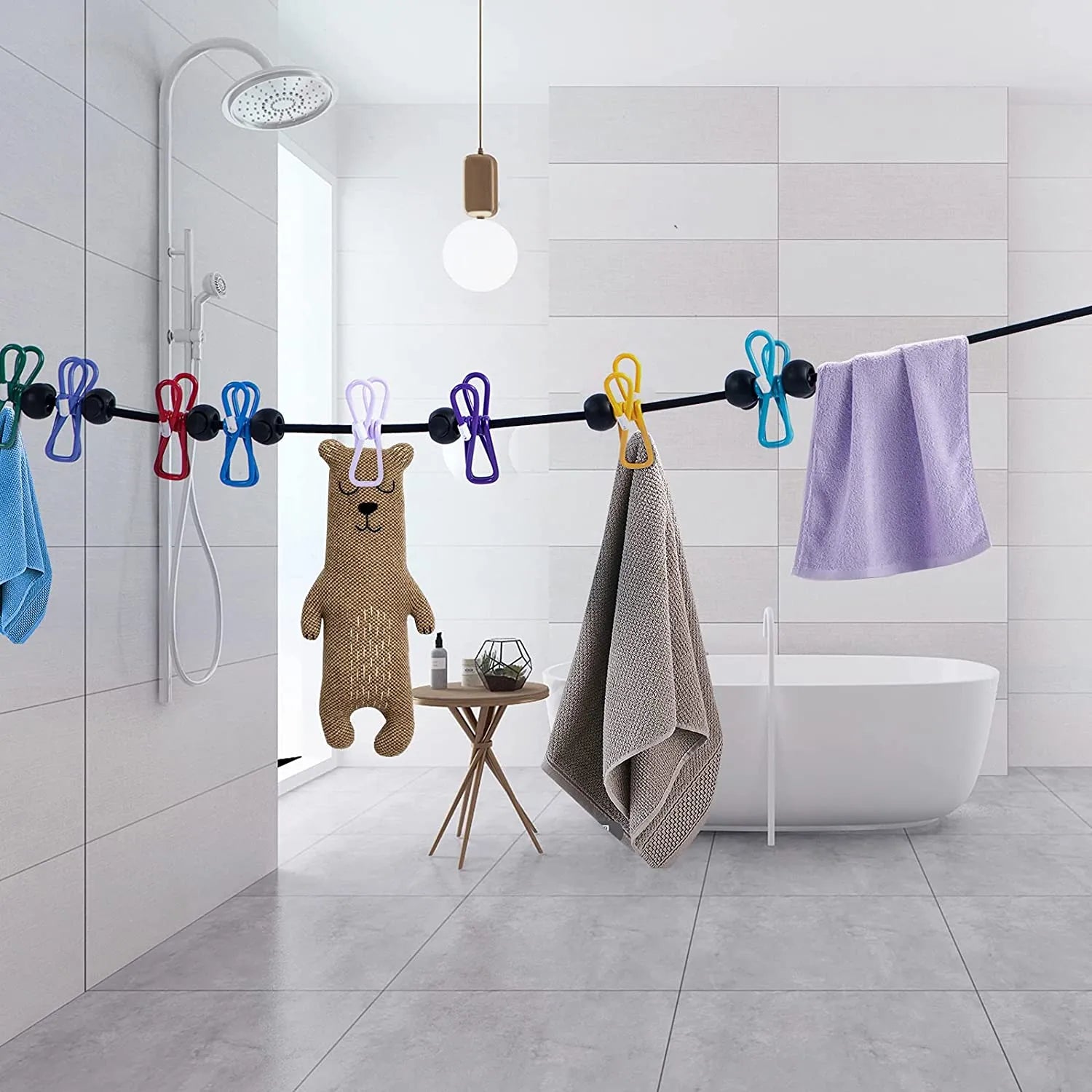 🔥Portable Clothesline for Camping/Backyard/RV