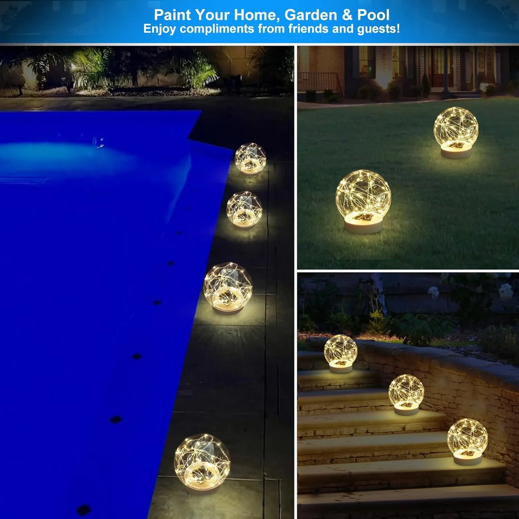 🌟 All-Night Glow, Zero-Maintenance ✨ Solar Floating Pool Lights That Wow