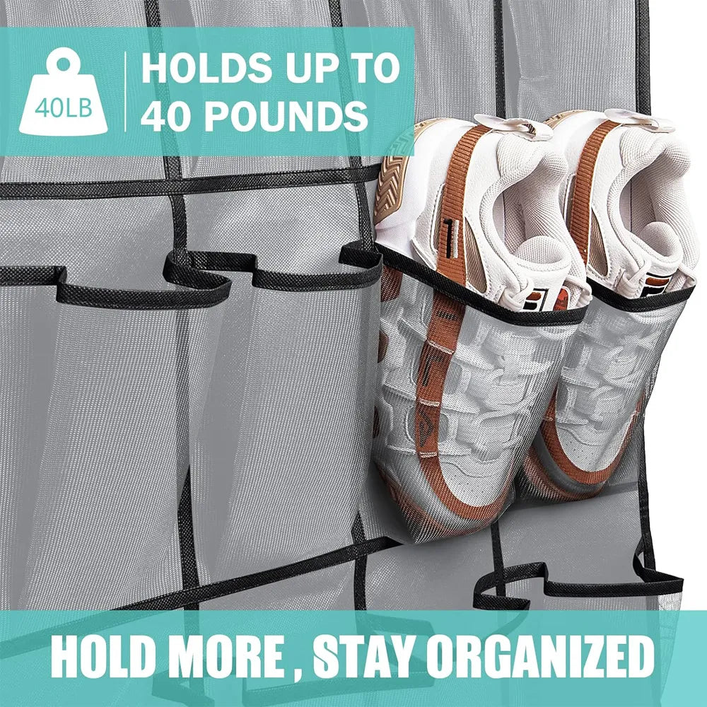 👟 2-Pack Over-the-Door Shoe Organizer