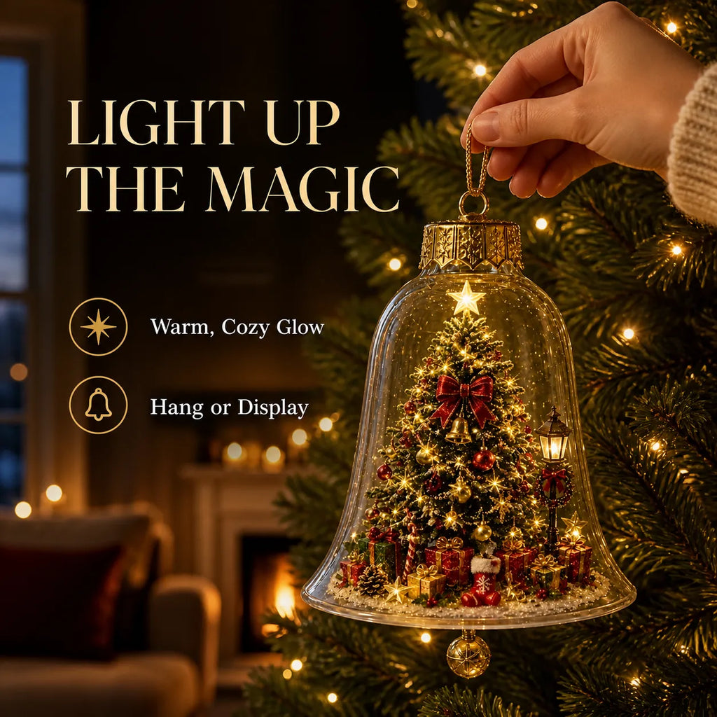 Warm-Glow Christmas Story Bell Ornament