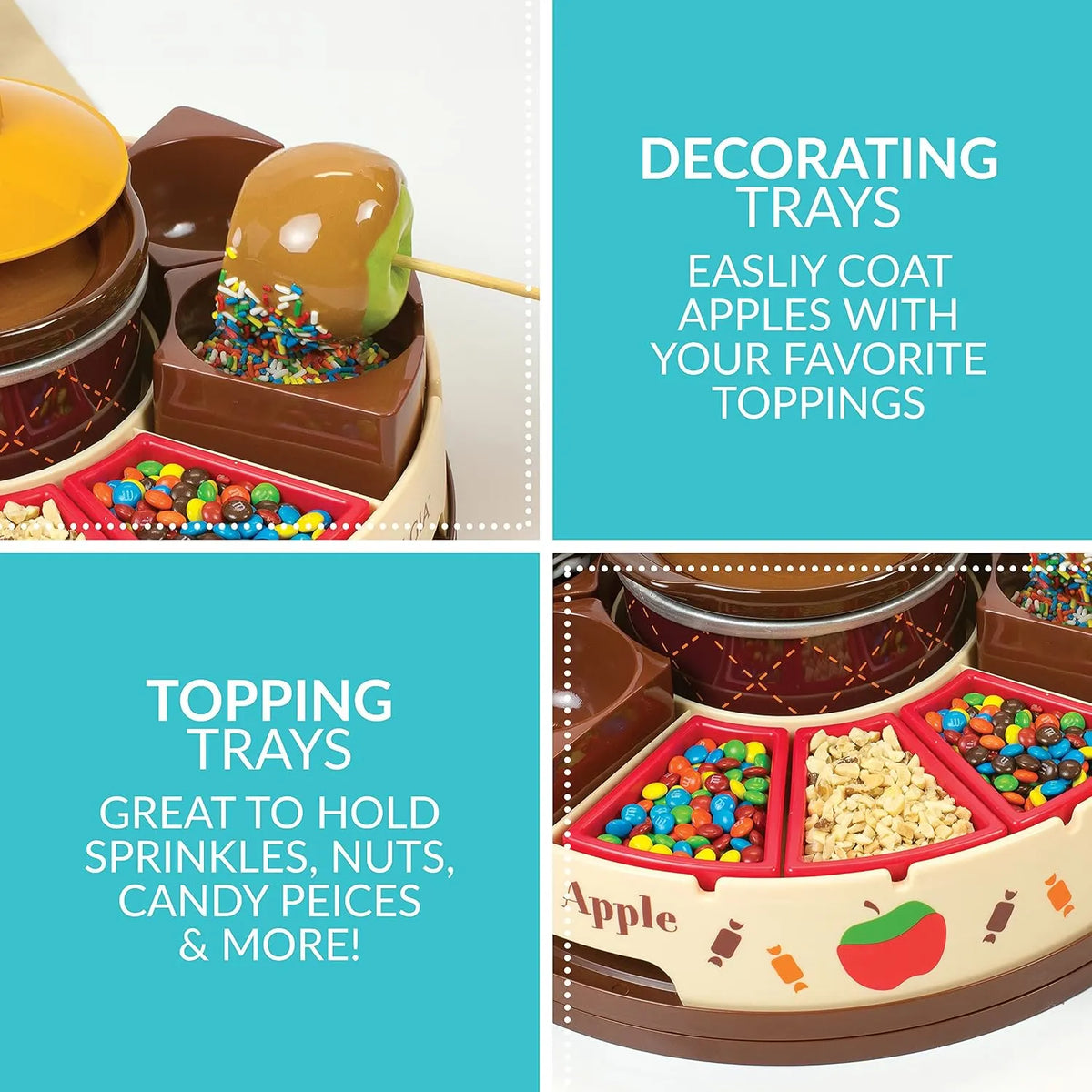 Dip & Decorate Chocolate and Caramel Apple Party Maker