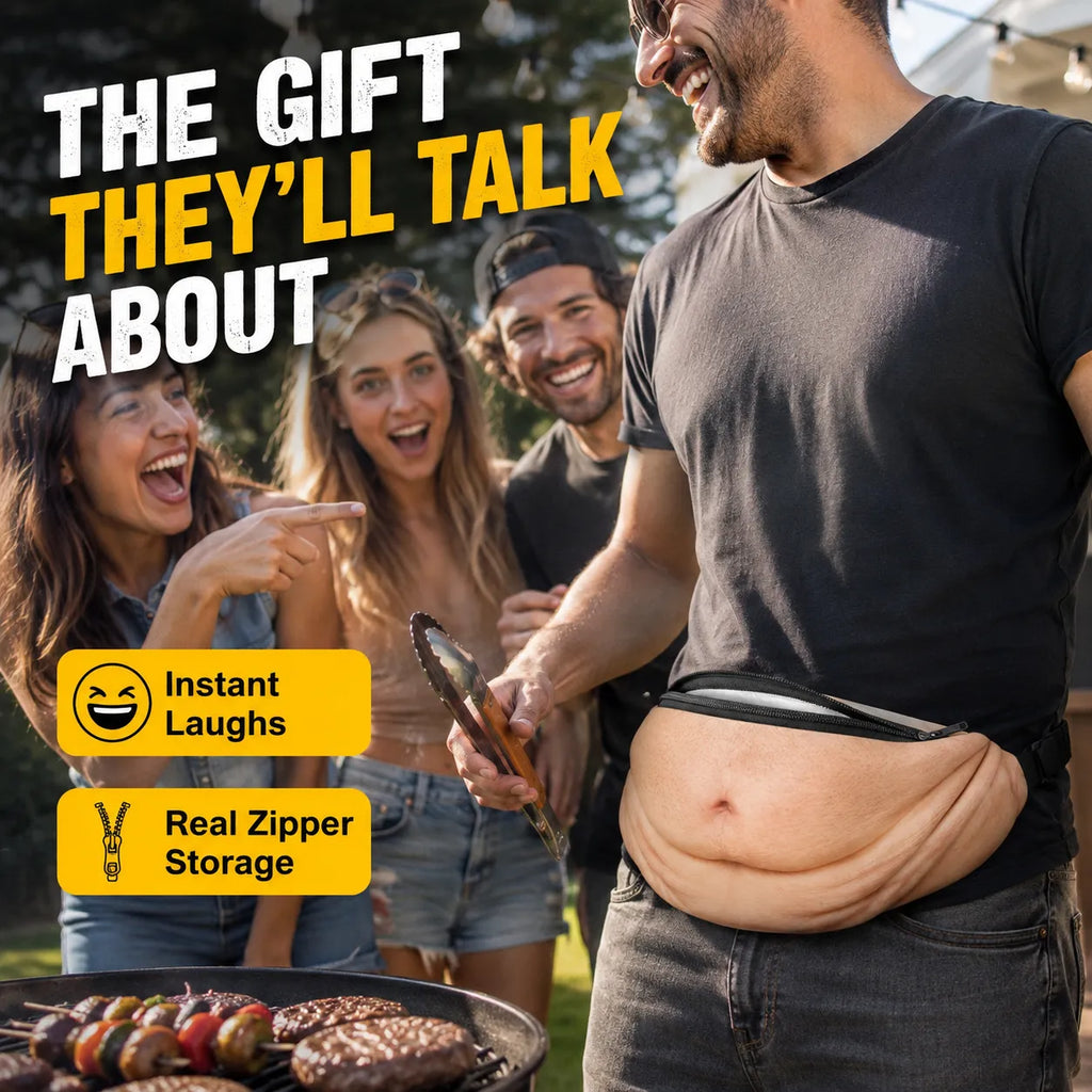 Fake Belly Waist Pack – Funny Dad Bod Fanny Pack