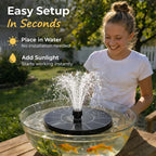 ⛲ Solar Garden Fountain Pump 🔥