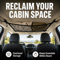 Car Ceiling Cargo Net — Overhead Storage Organizer