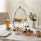 Space-Saving 3-Tier Foldable Serving Stand