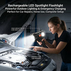 Rechargeable LED Spotlight Flashlight 🔦🏕️
