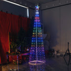 🎄 1.8m LED Light Show Conical Christmas Tree