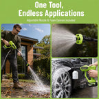 🚿Cordless High-Pressure Washer – Portable Battery-Powered Cleaner with 6-in-1 Nozzle